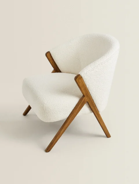 BOUCLÉ ARMCHAIR