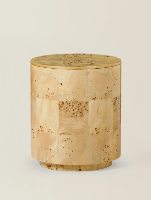 BURL SIDE TABLE