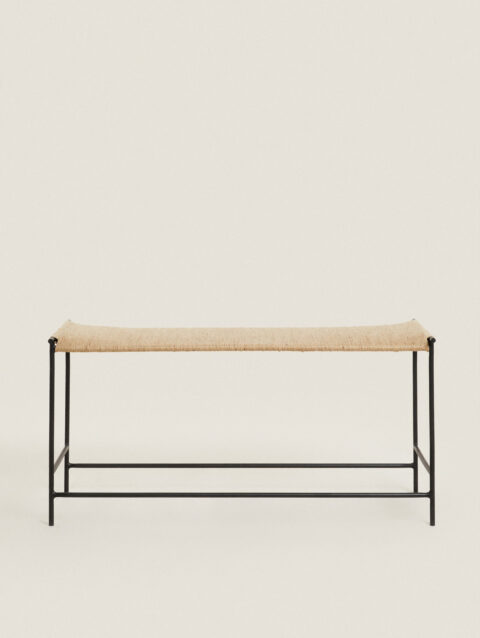 JUTE METAL BENCH