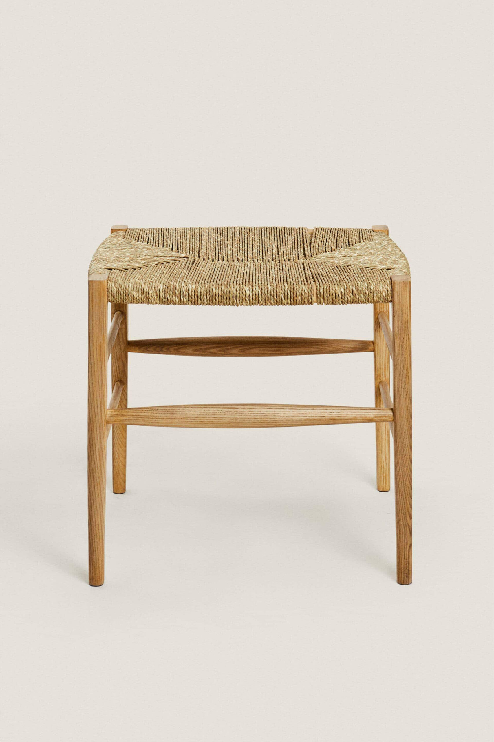 OAK AND SEAGRASS SMALL BENCH - Image 2