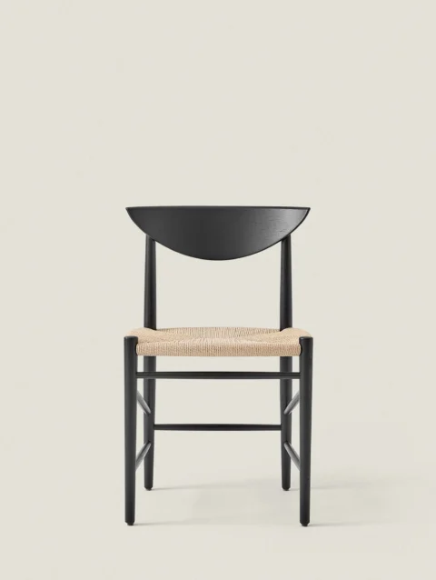OAK AND PAPER CORD CHAIR