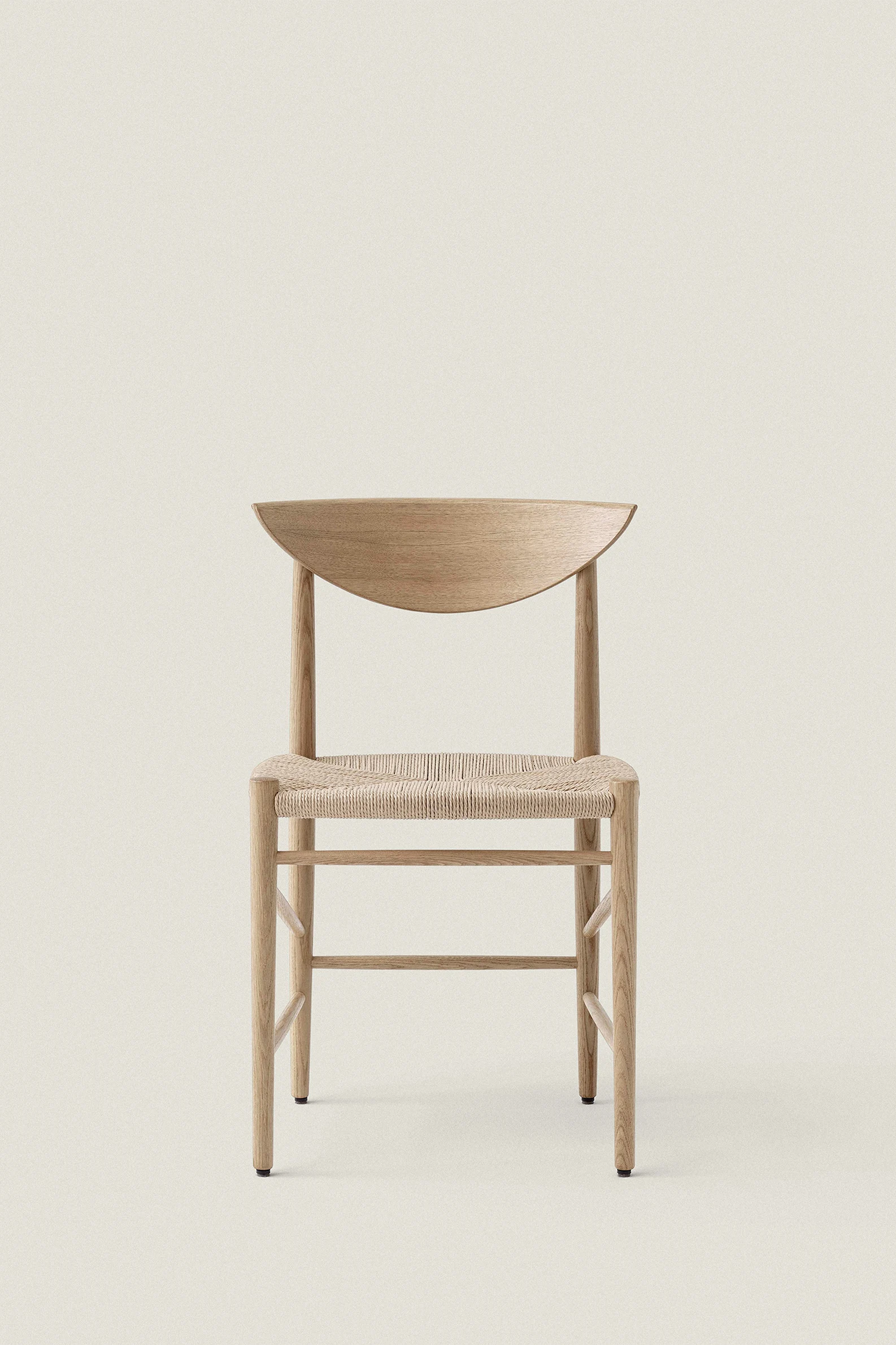 OAK AND PAPER CORD CHAIR - Image 2