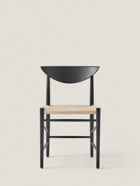 OAK AND PAPER CORD CHAIR