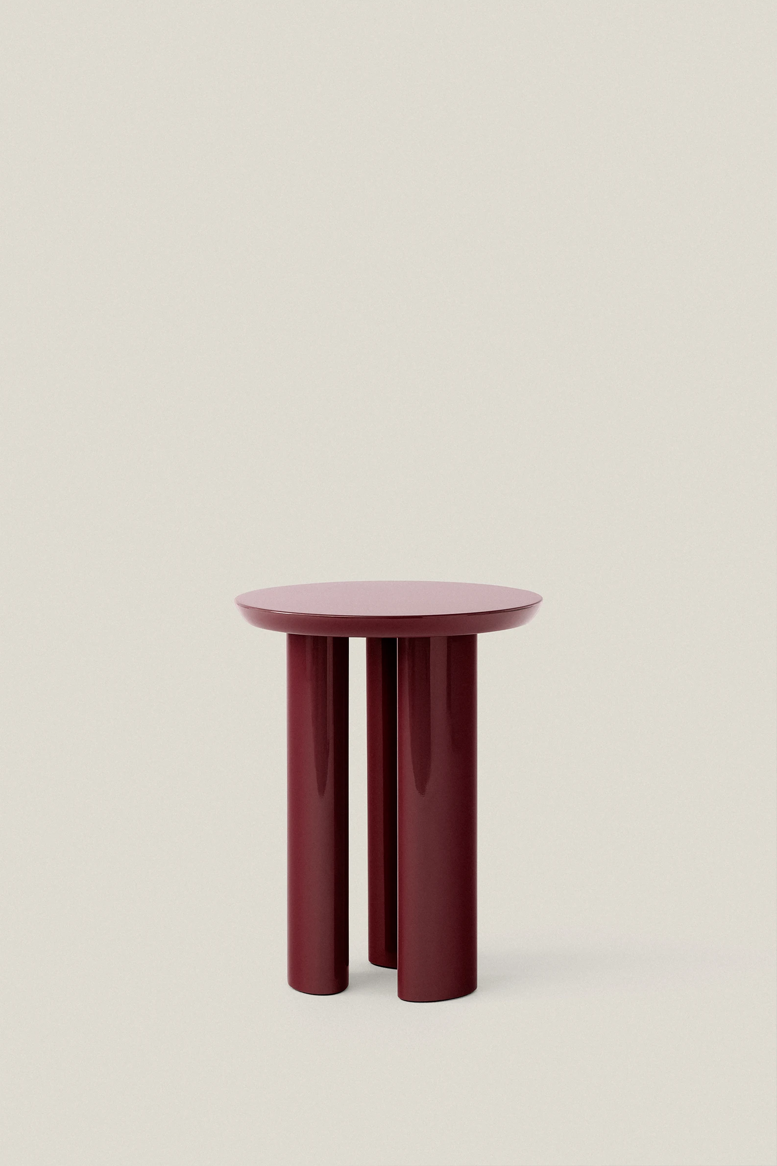 BURGUNDY TUNG SIDE TABLE - Image 2