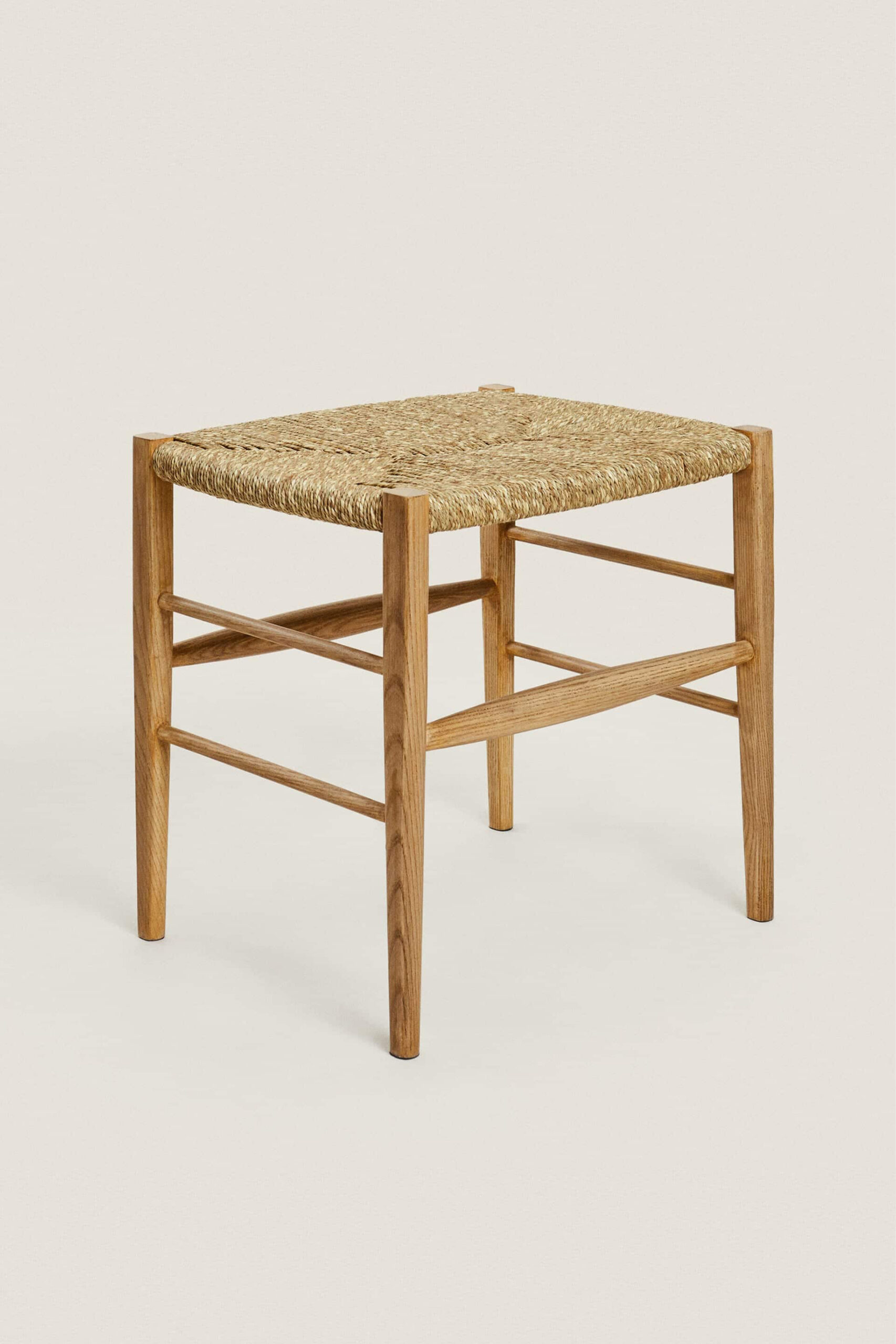OAK AND SEAGRASS SMALL BENCH - Image 3