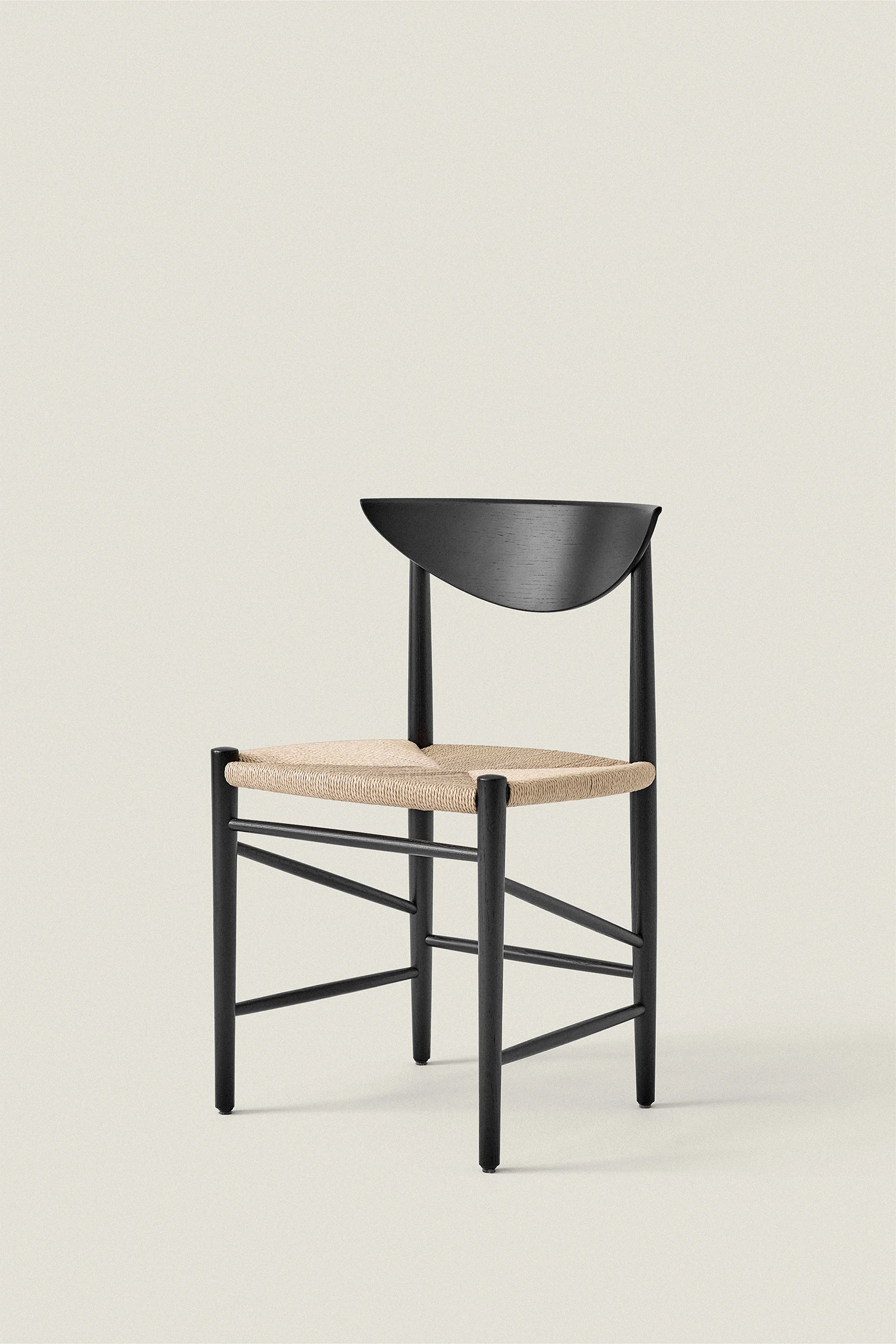 OAK AND PAPER CORD CHAIR - Image 2