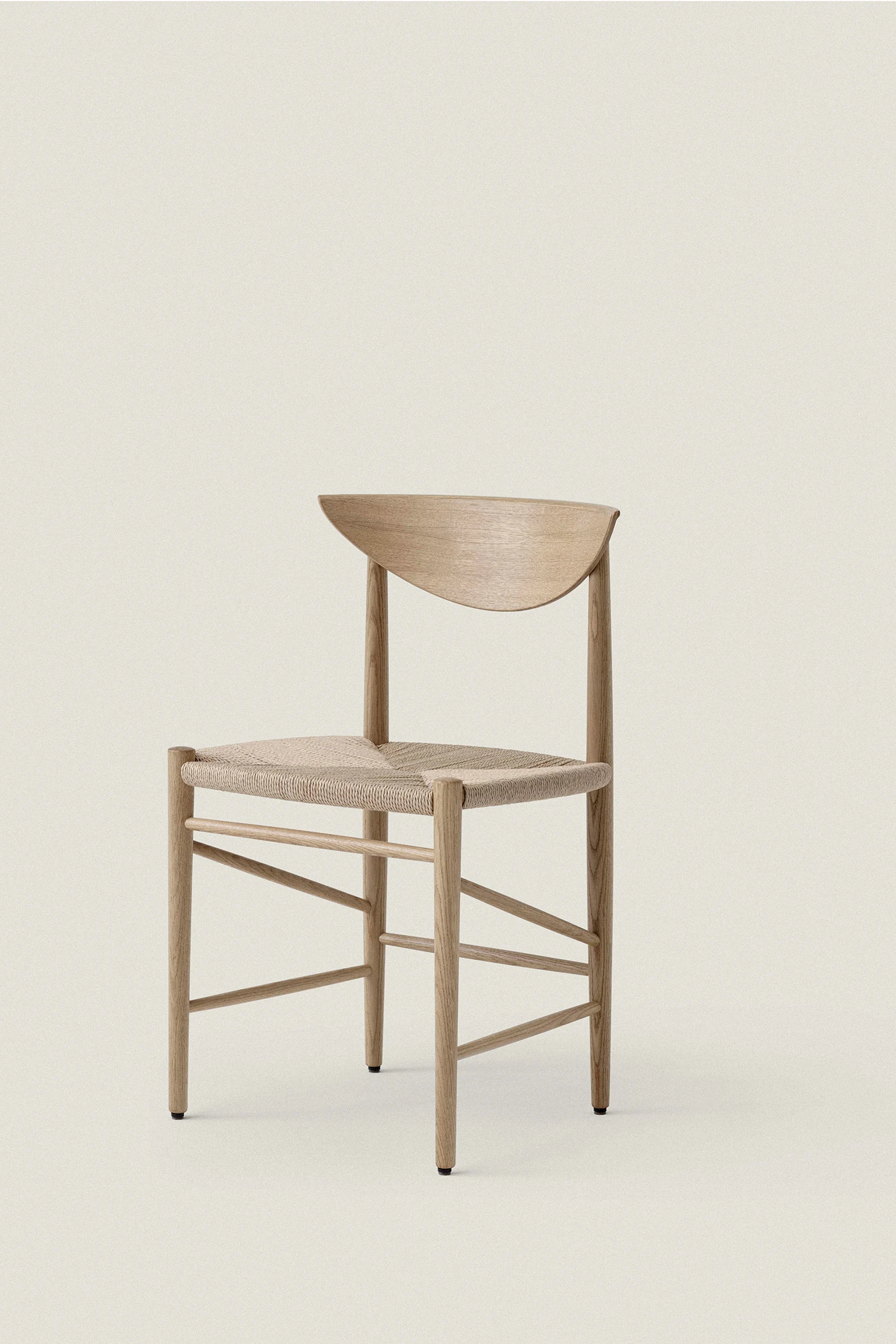 OAK AND PAPER CORD CHAIR - Image 3