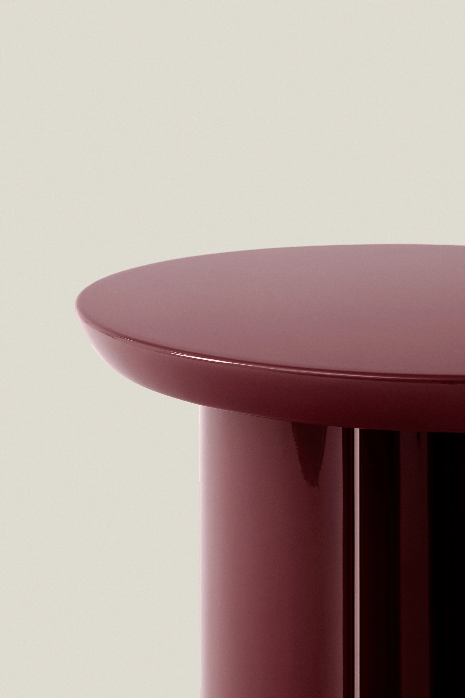 BURGUNDY TUNG SIDE TABLE - Image 3