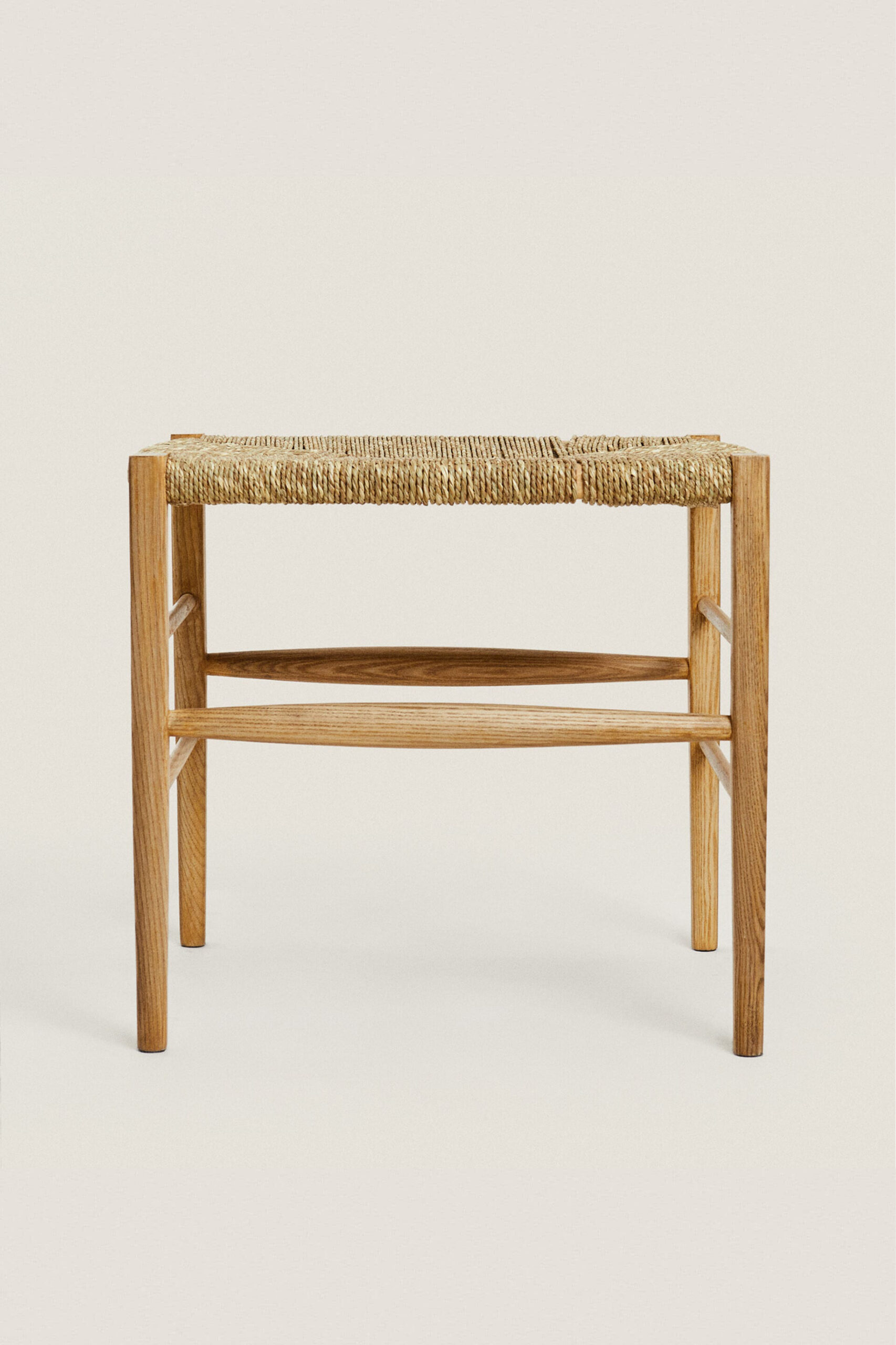 OAK AND SEAGRASS SMALL BENCH - Image 4