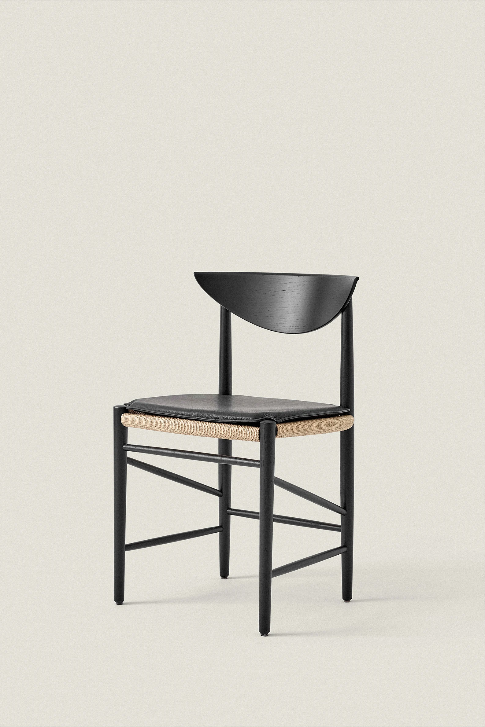 OAK AND PAPER CORD CHAIR - Image 3