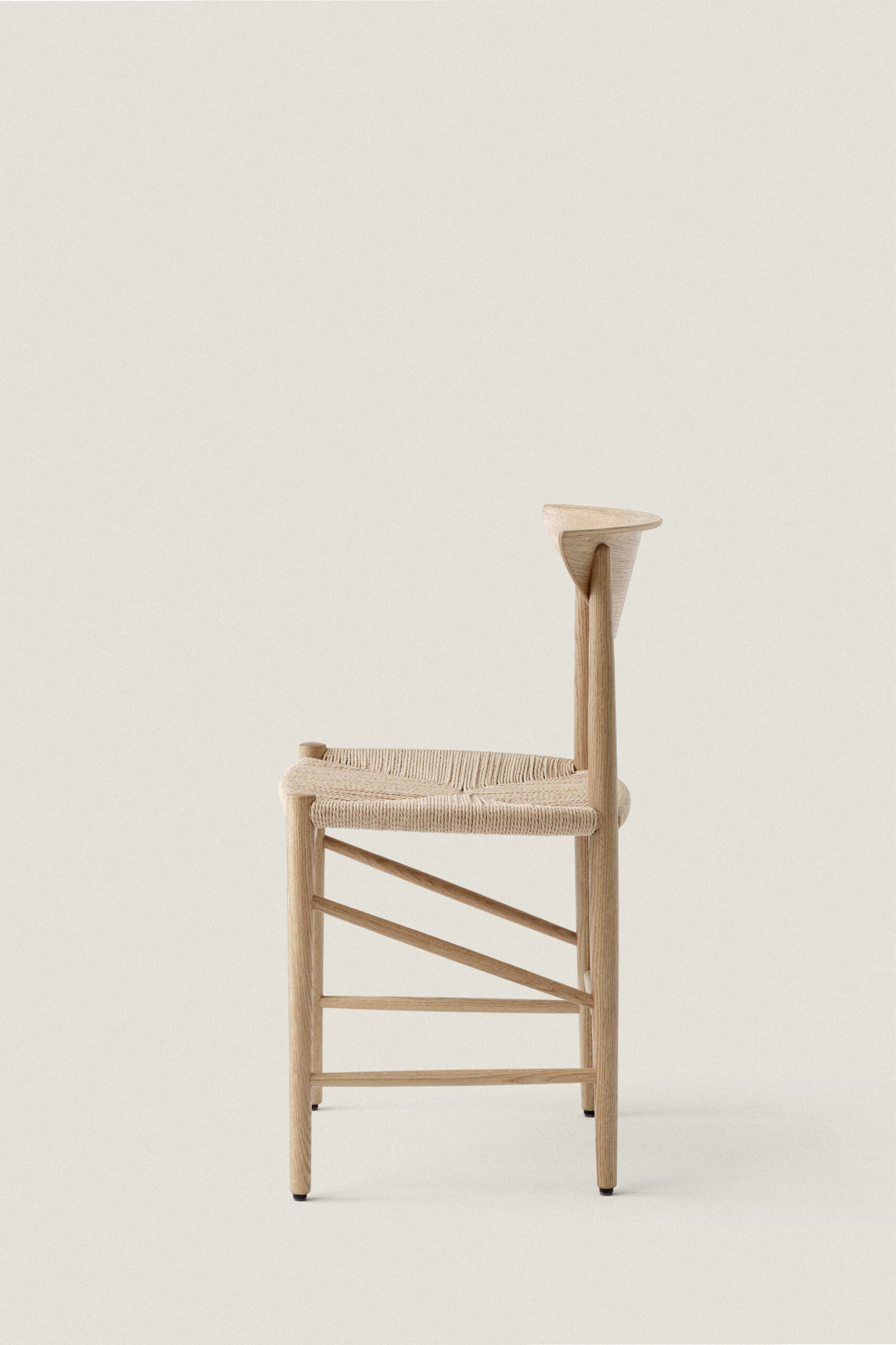 OAK AND PAPER CORD CHAIR - Image 7