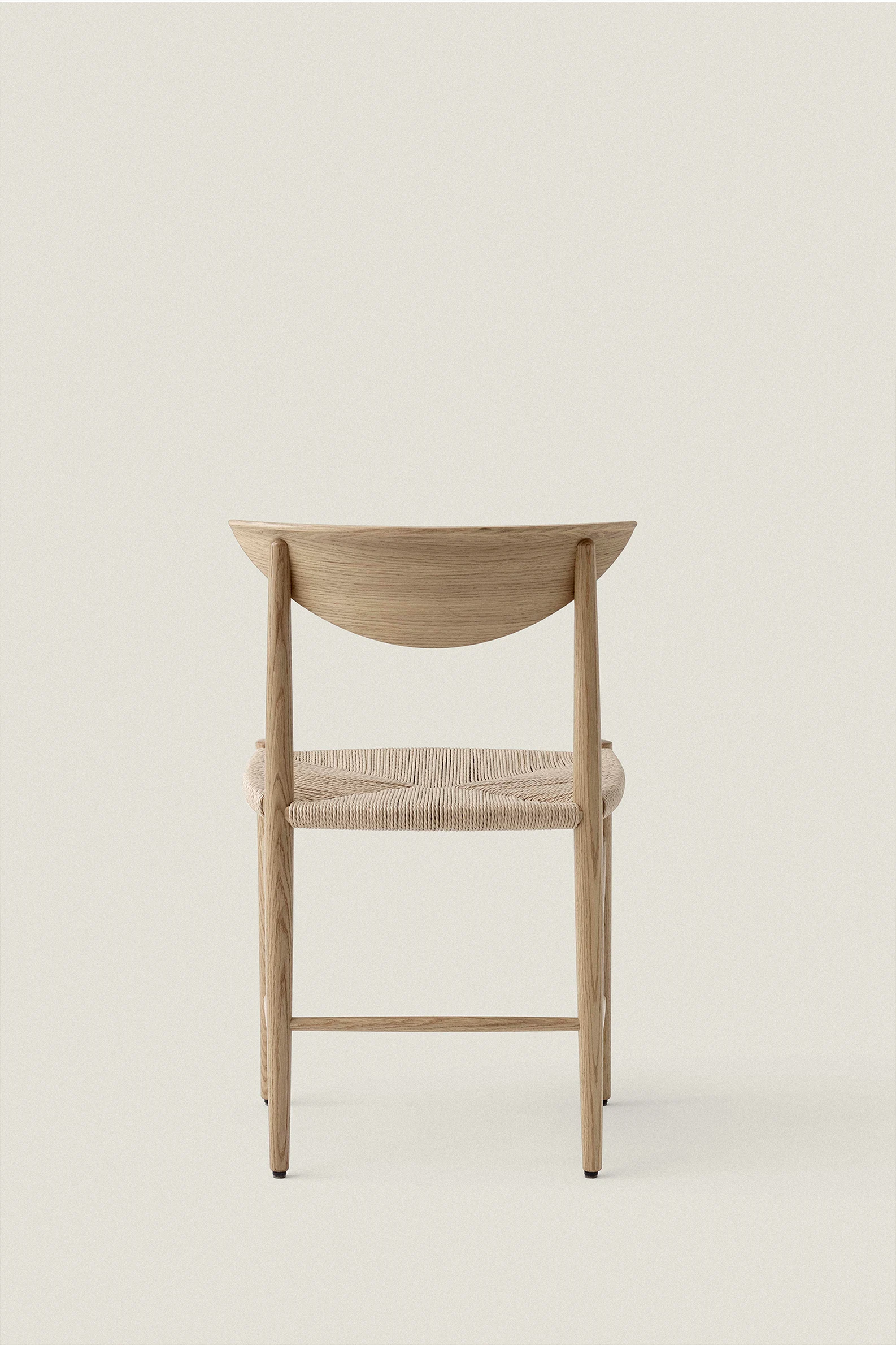 OAK AND PAPER CORD CHAIR - Image 5