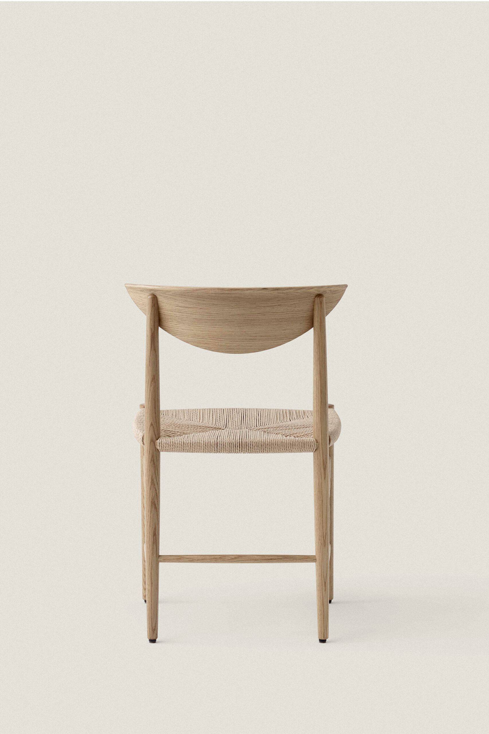 OAK AND PAPER CORD CHAIR - Image 8