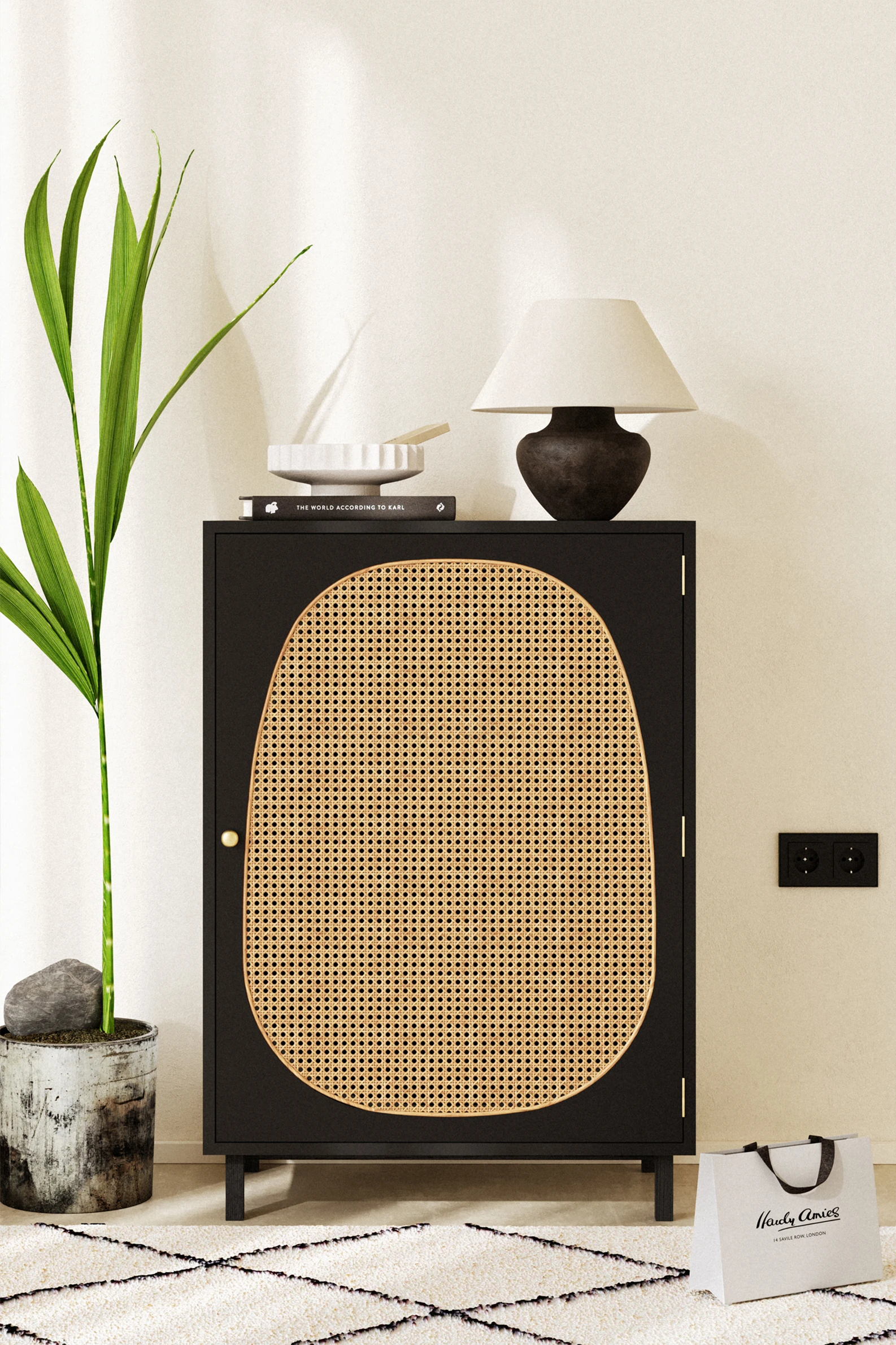 RATTAN STORAGE UNIT