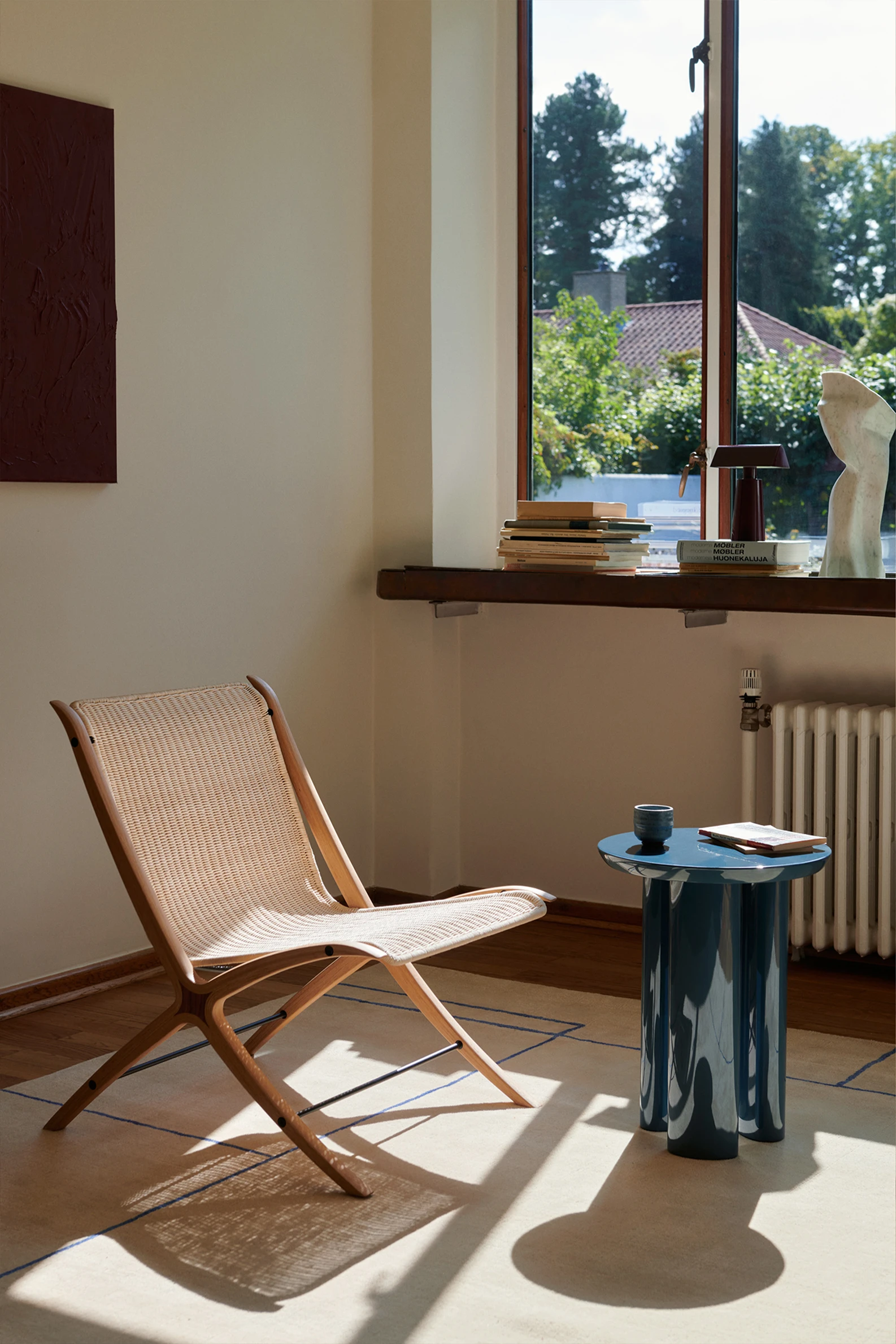 STEEL BLUE TUNG SIDE TABLE - Image 5