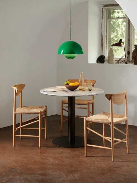 OAK AND PAPER CORD CHAIR