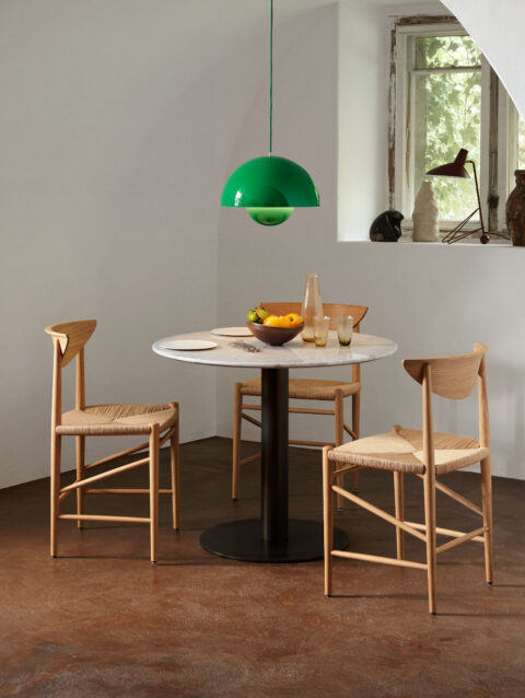 OAK AND PAPER CORD CHAIR