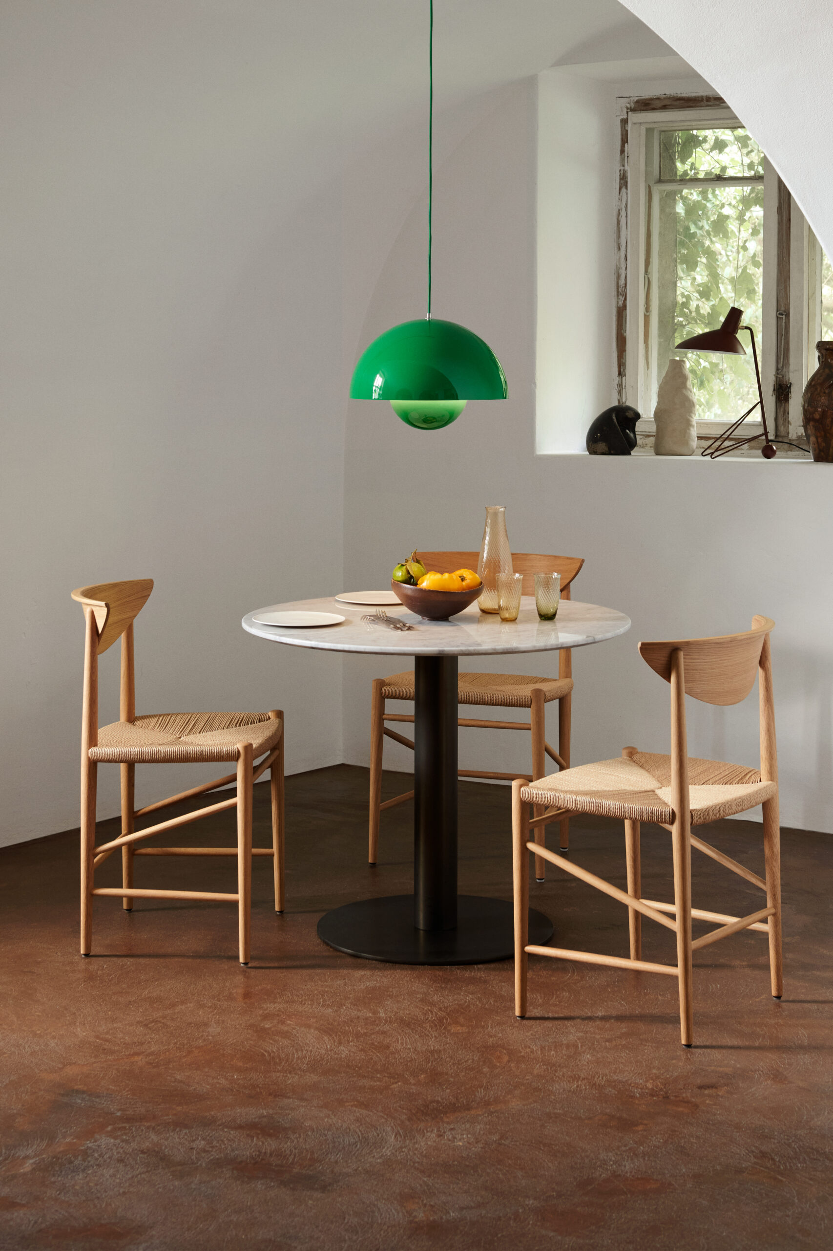 OAK AND PAPER CORD CHAIR