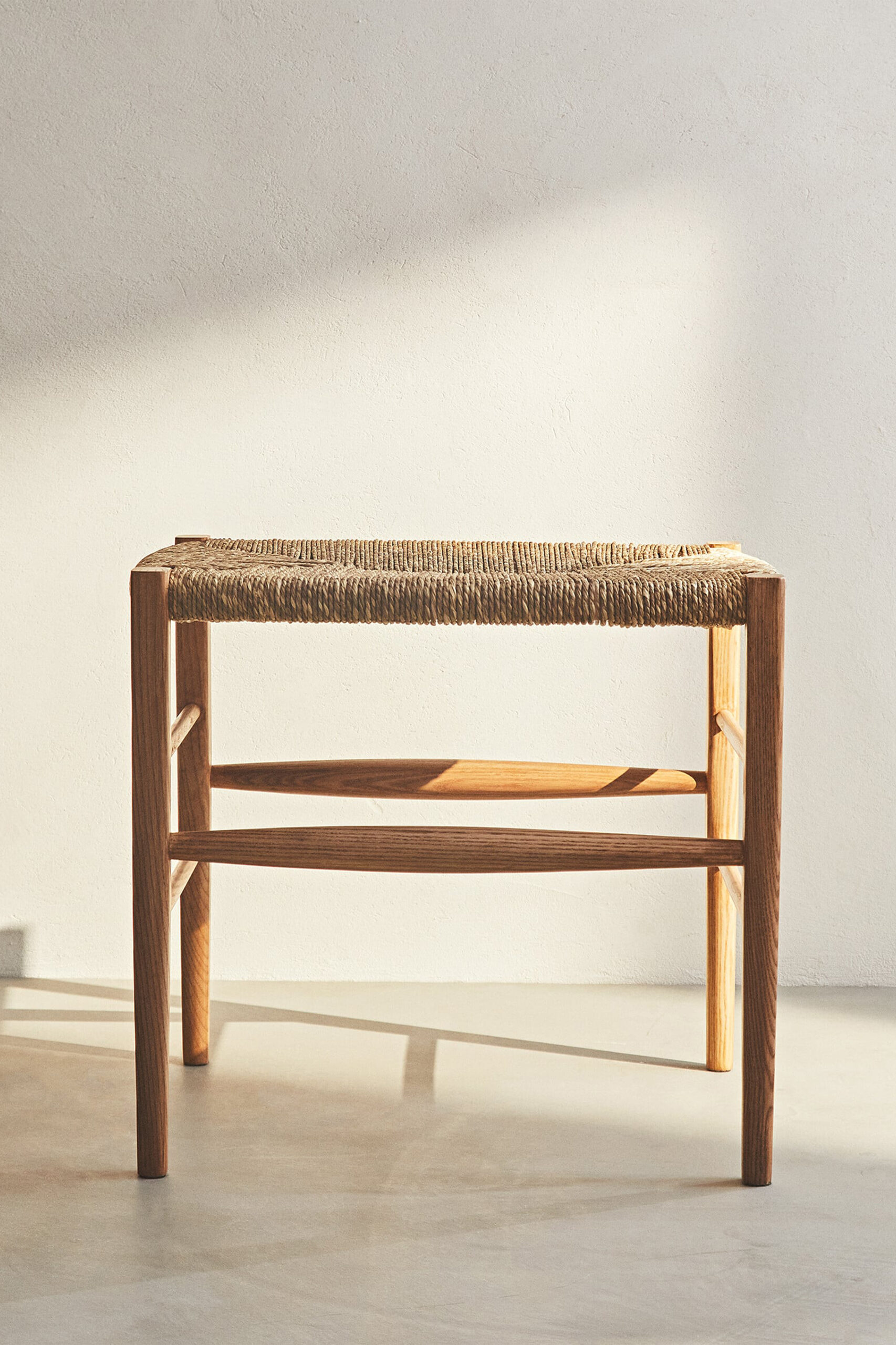 OAK AND SEAGRASS SMALL BENCH - Image 8