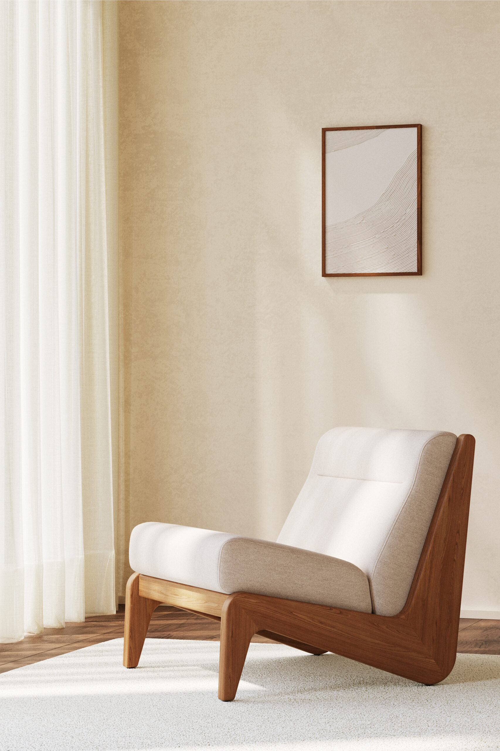 FLETCHER ARMLESS CHAIR