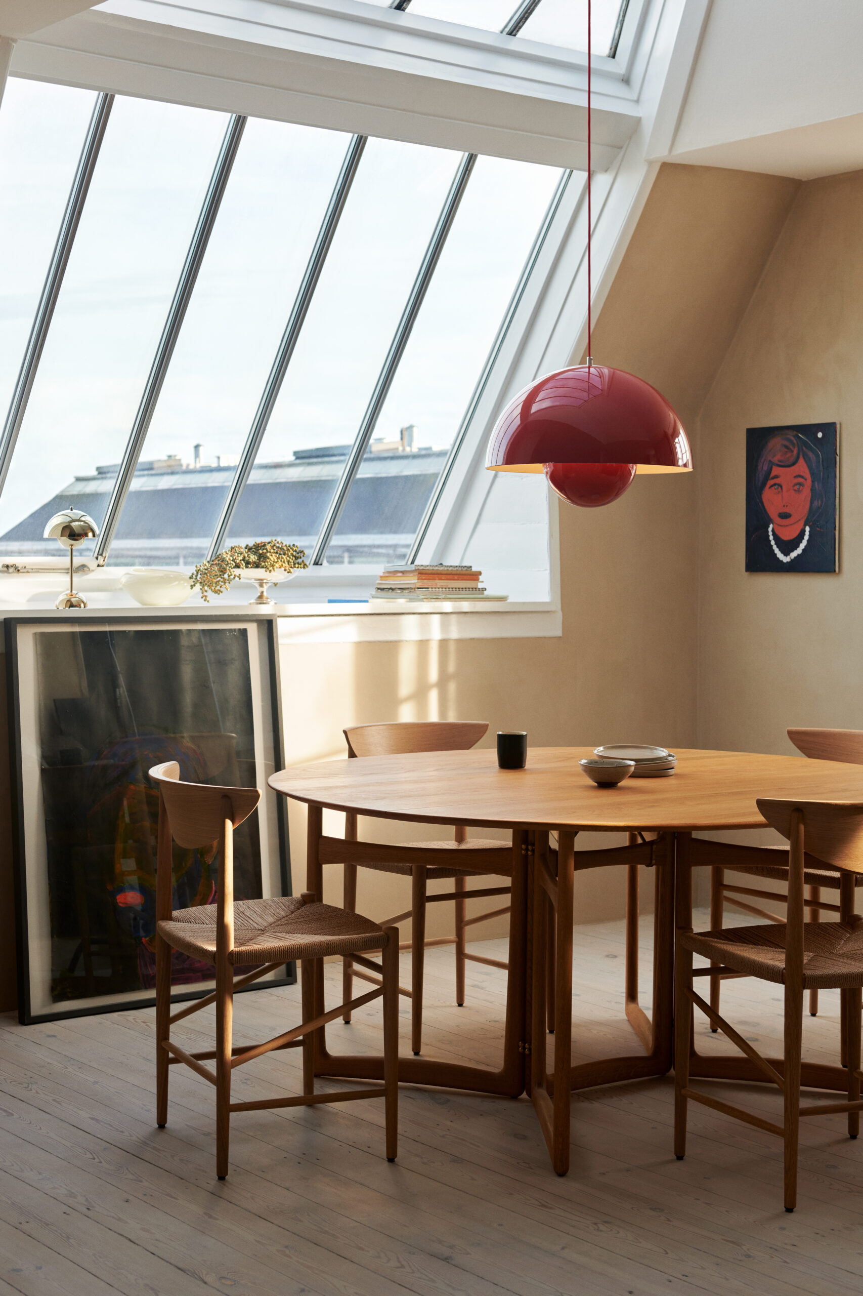 OAK AND PAPER CORD CHAIR - Image 2