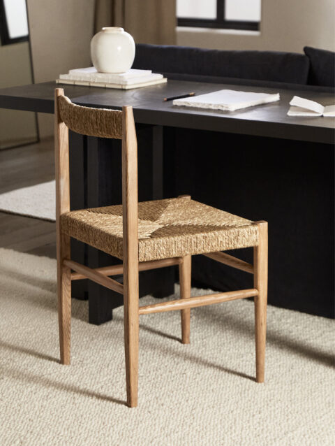 OAK AND SEAGRASS CHAIR