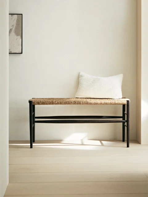 OAK AND SEAGRASS BENCH
