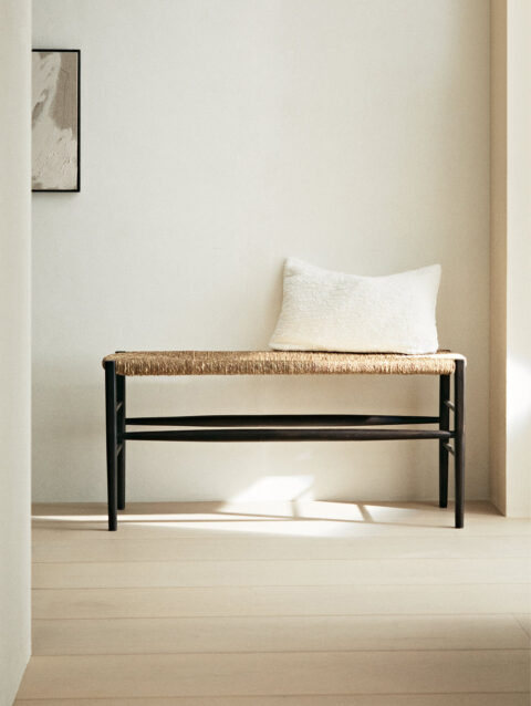 OAK AND SEAGRASS BENCH