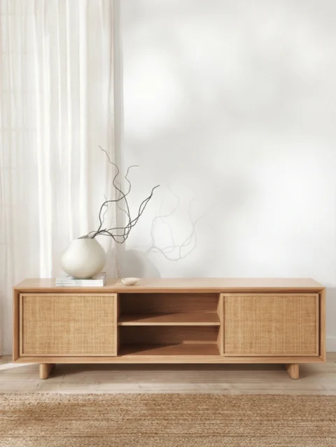 RATTAN TV UNIT 01