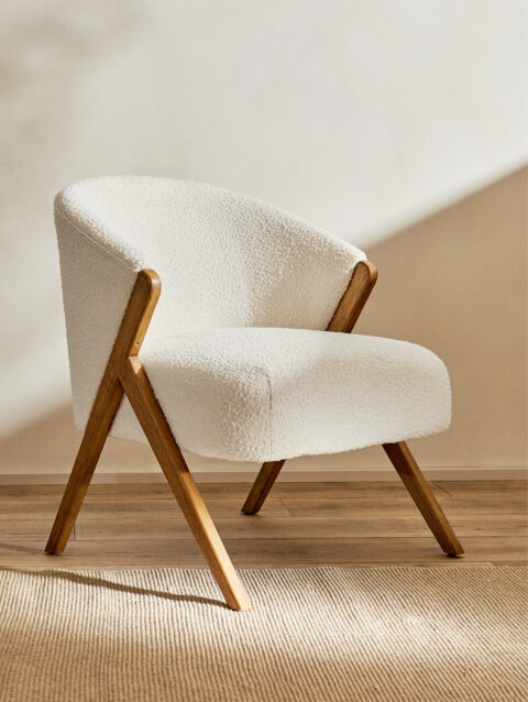 BOUCLÉ ARMCHAIR