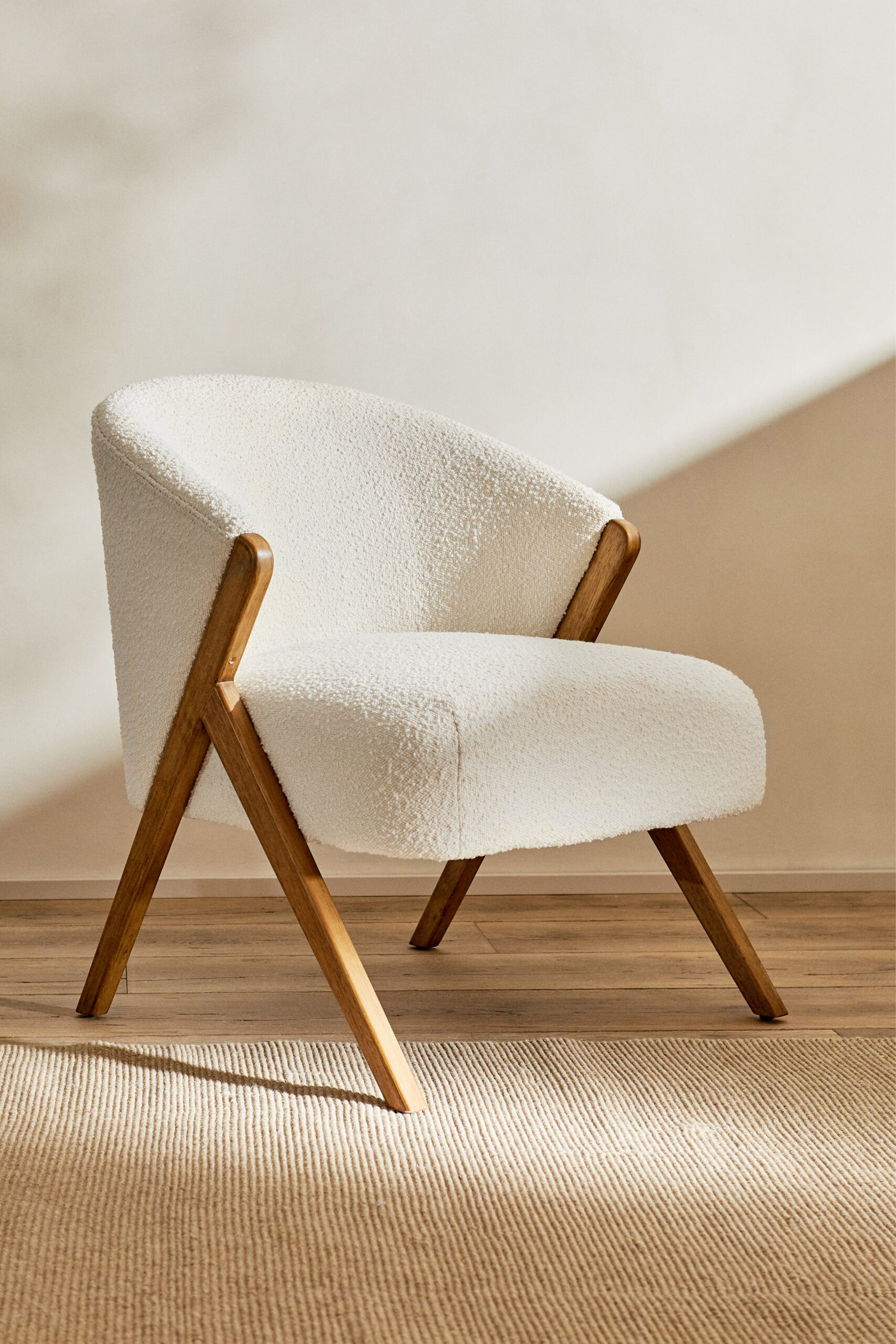 BOUCLÉ ARMCHAIR
