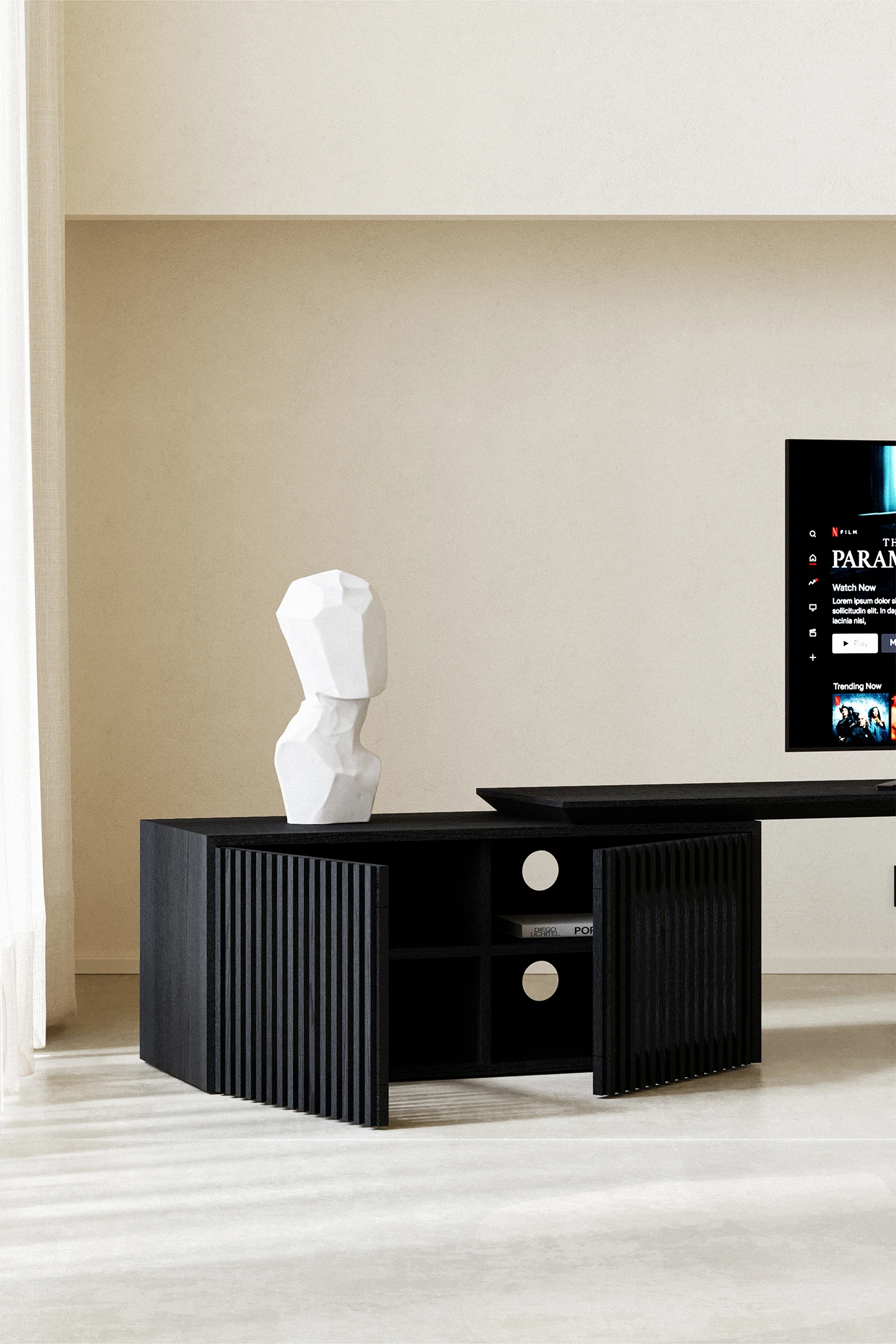 WOOD EXTENDABLE 02 TV UNIT - Image 7