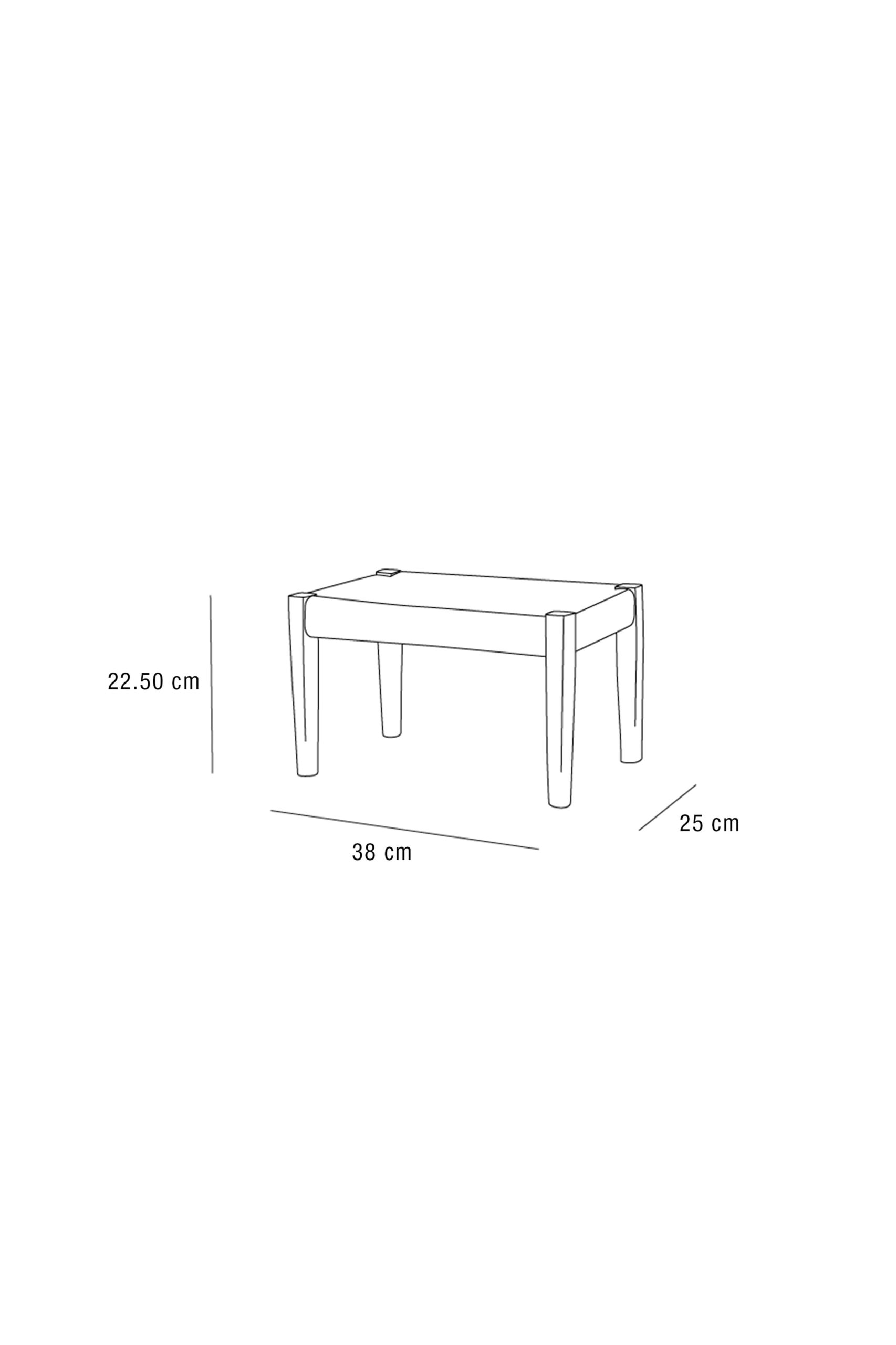 OAK AND SEAGRASS MINI STOOL - Image 5