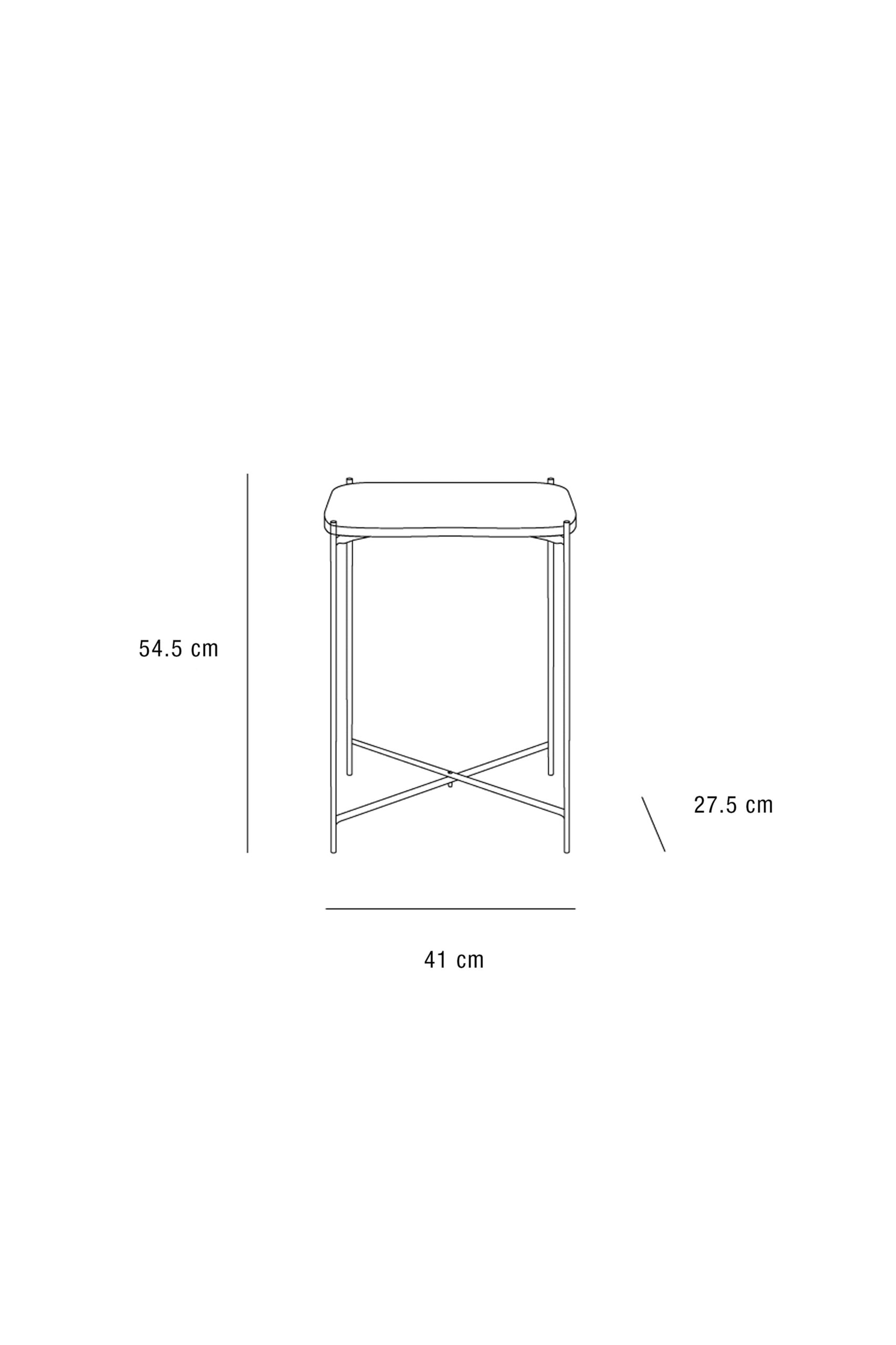 OAK AND METAL BEDSIDE TABLE - Image 5