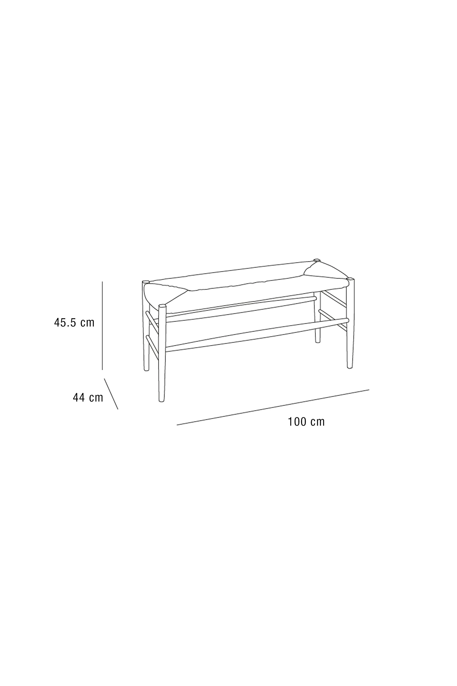 OAK AND SEAGRASS BENCH - Image 5
