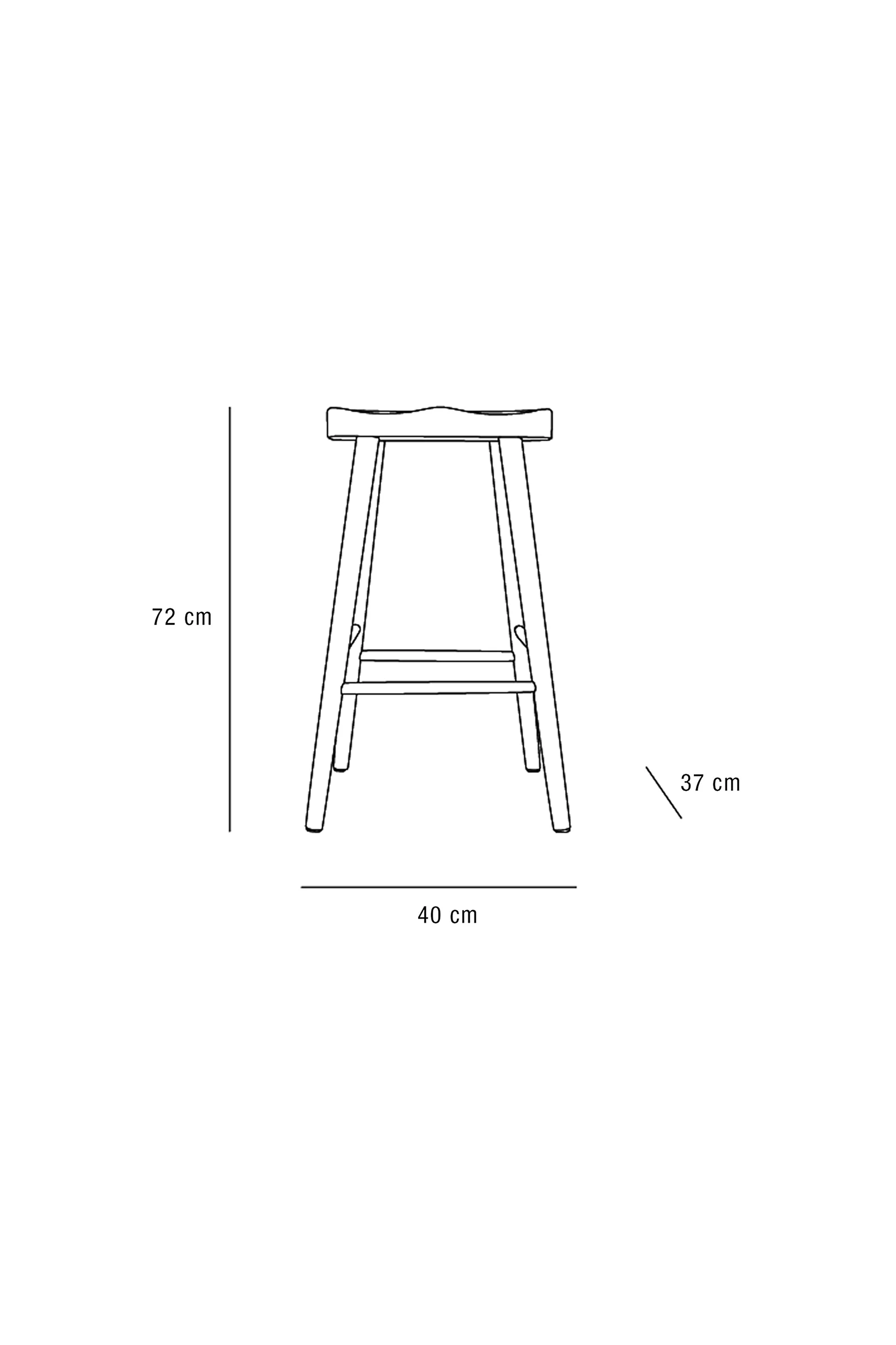 PINE STOOL 72 - Image 5