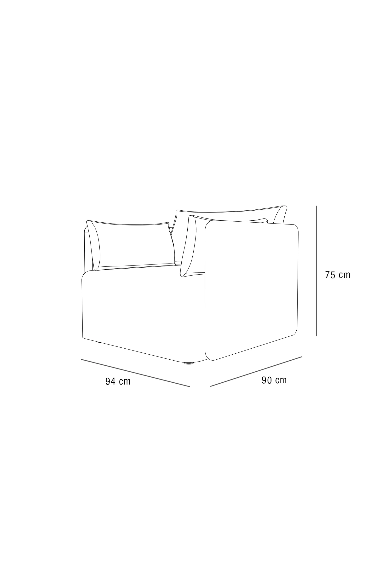 OFFSET LOVESEAT (BOUCLE’ 08) - Image 4